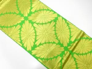 アンティーク　川島織物製　花七宝模様織出し袋帯（材料）